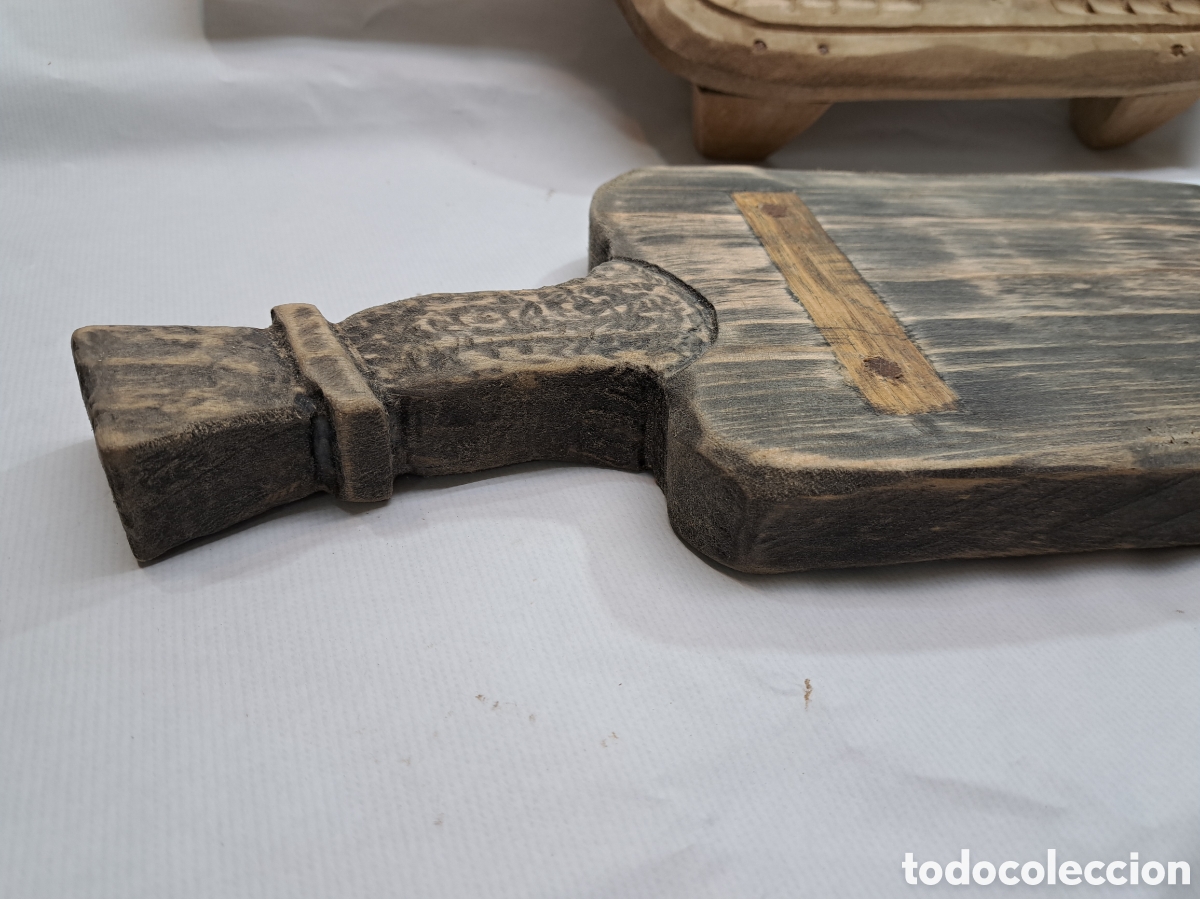 Antig&uuml;edades: Pareja de tablas de cocina r&uacute;sticas - Foto 3