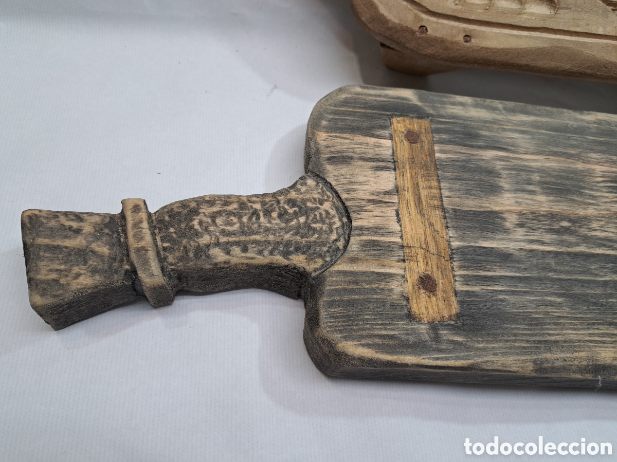 Antig&uuml;edades: Pareja de tablas de cocina r&uacute;sticas - Foto 5