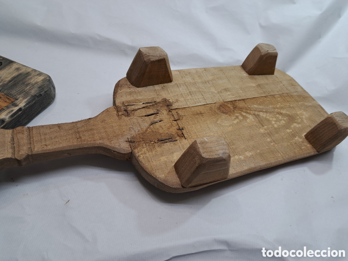 Antig&uuml;edades: Pareja de tablas de cocina r&uacute;sticas - Foto 6