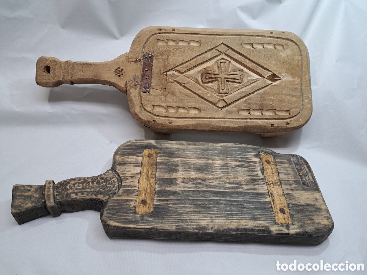 Antig&uuml;edades: Pareja de tablas de cocina r&uacute;sticas - Foto 7