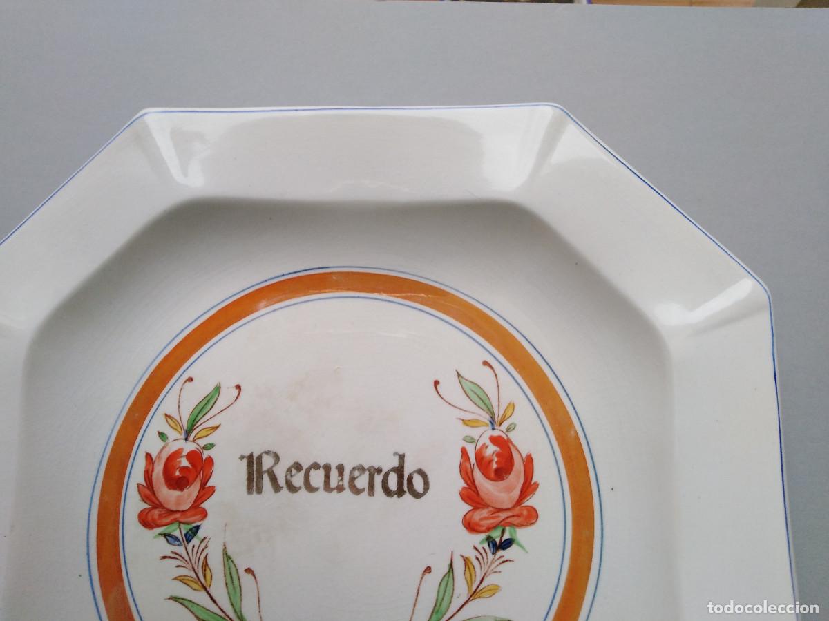 Antig&uuml;edades: Plato octogonal de 25,00 cm - San Claudio - Foto 2