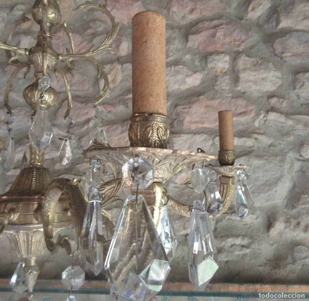 Antig&uuml;edades: LAMPARA antigua bronce - Foto 4