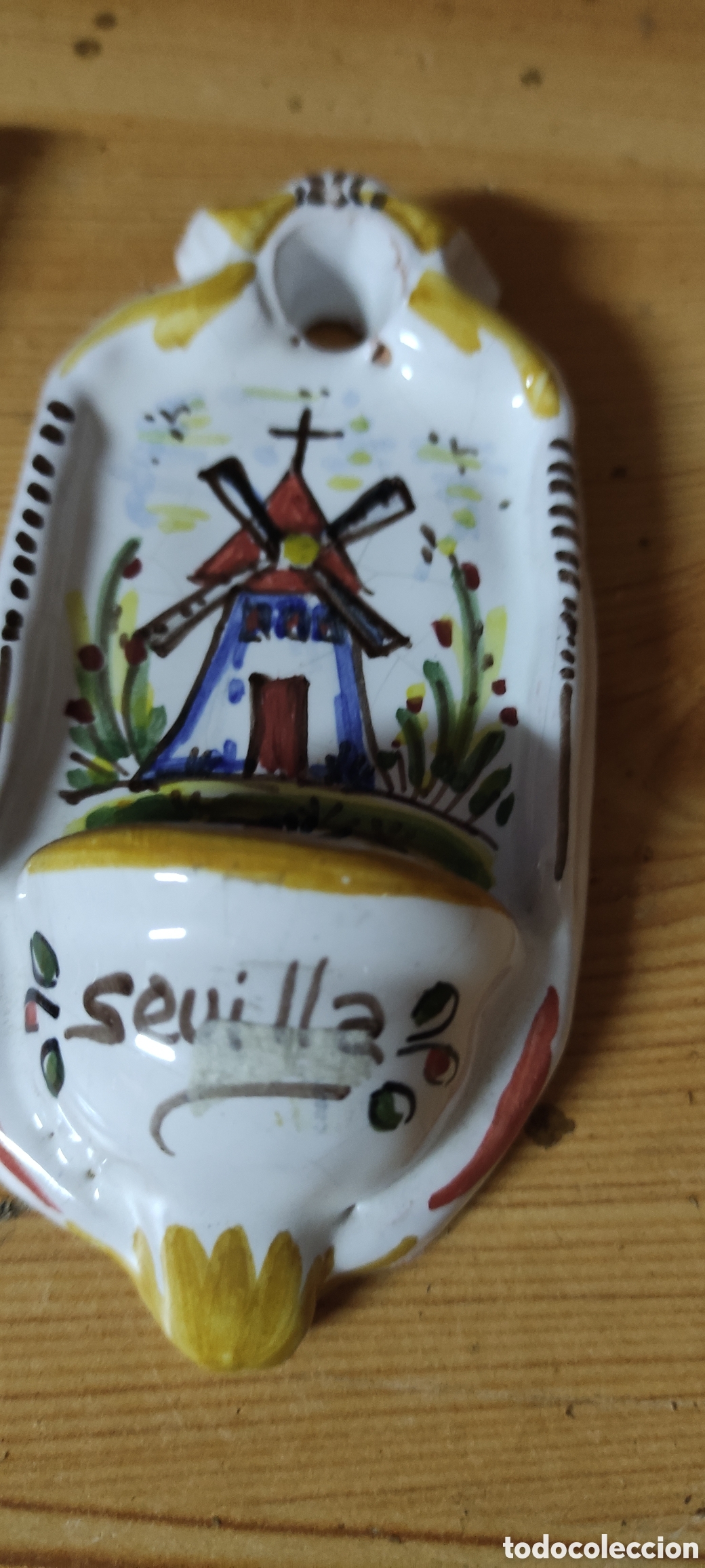 Antig&uuml;edades: BENDITERA DE CERAMICA - Foto 2