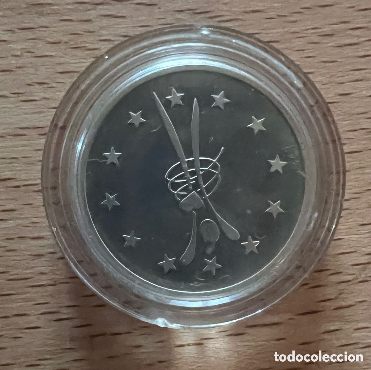 Antig&uuml;edades: 1 ECU en plata de la RFMT encapsulada flor de cu&ntilde;o - Foto 2