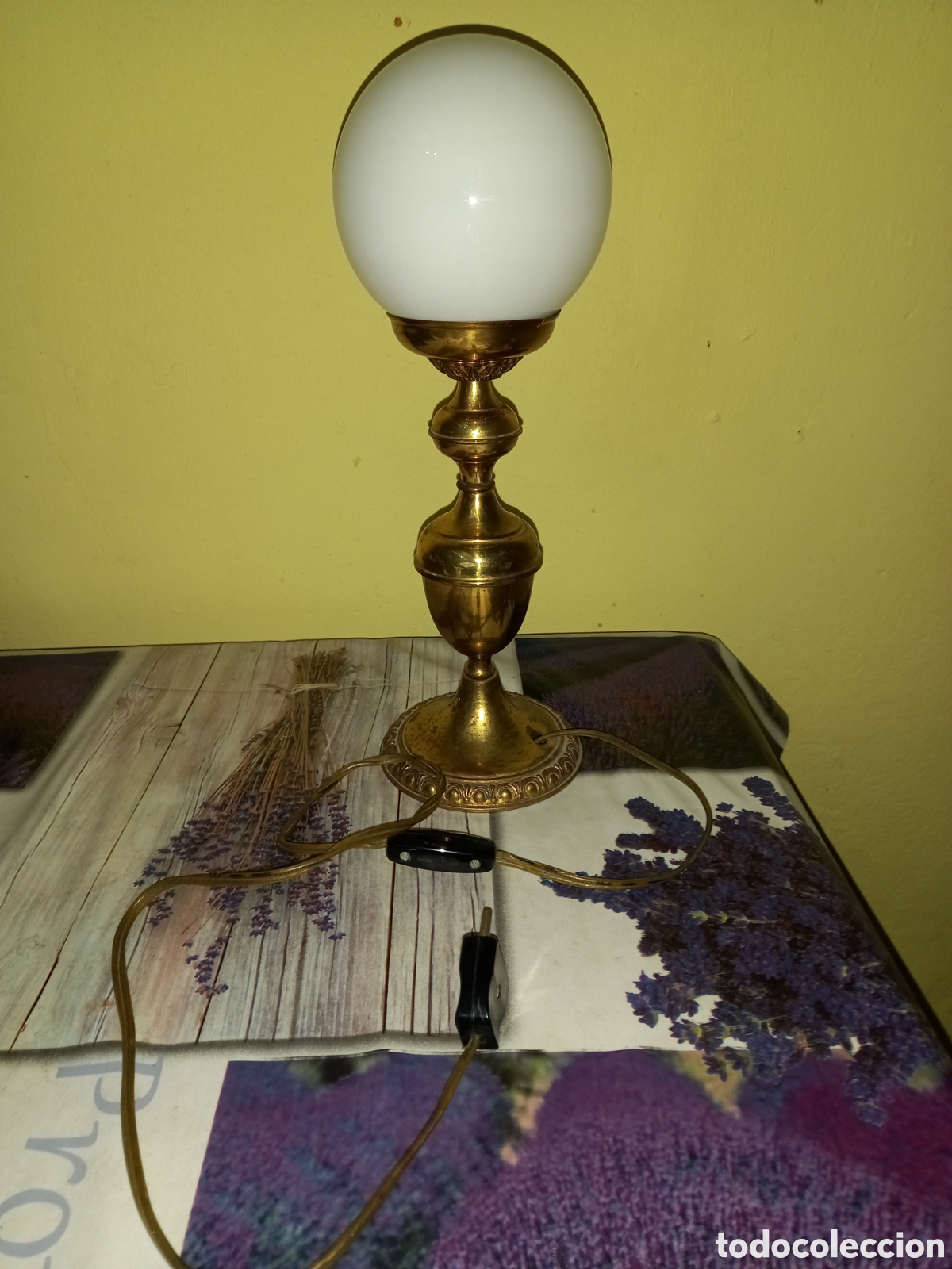 Antig&uuml;edades: Lampara bronce mesa - Foto 1
