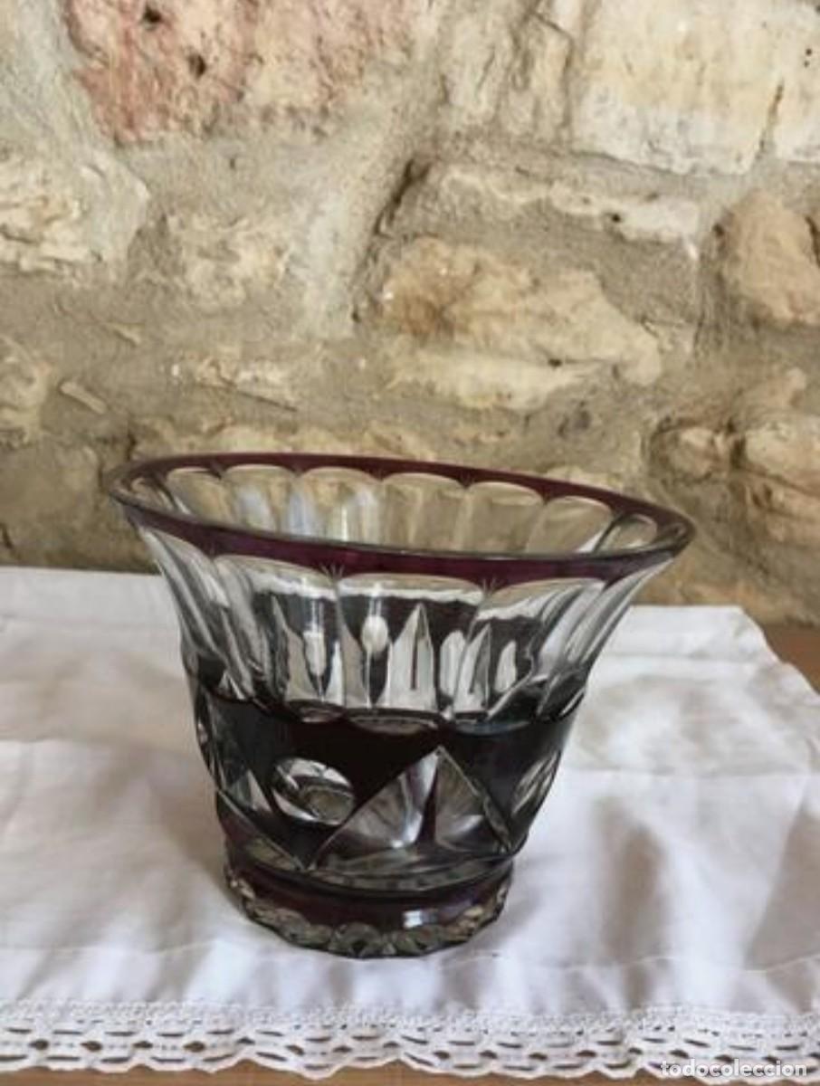 Antig&uuml;edades: CENTRO DE MESA DE CRISTAL TALLADO - Foto 1