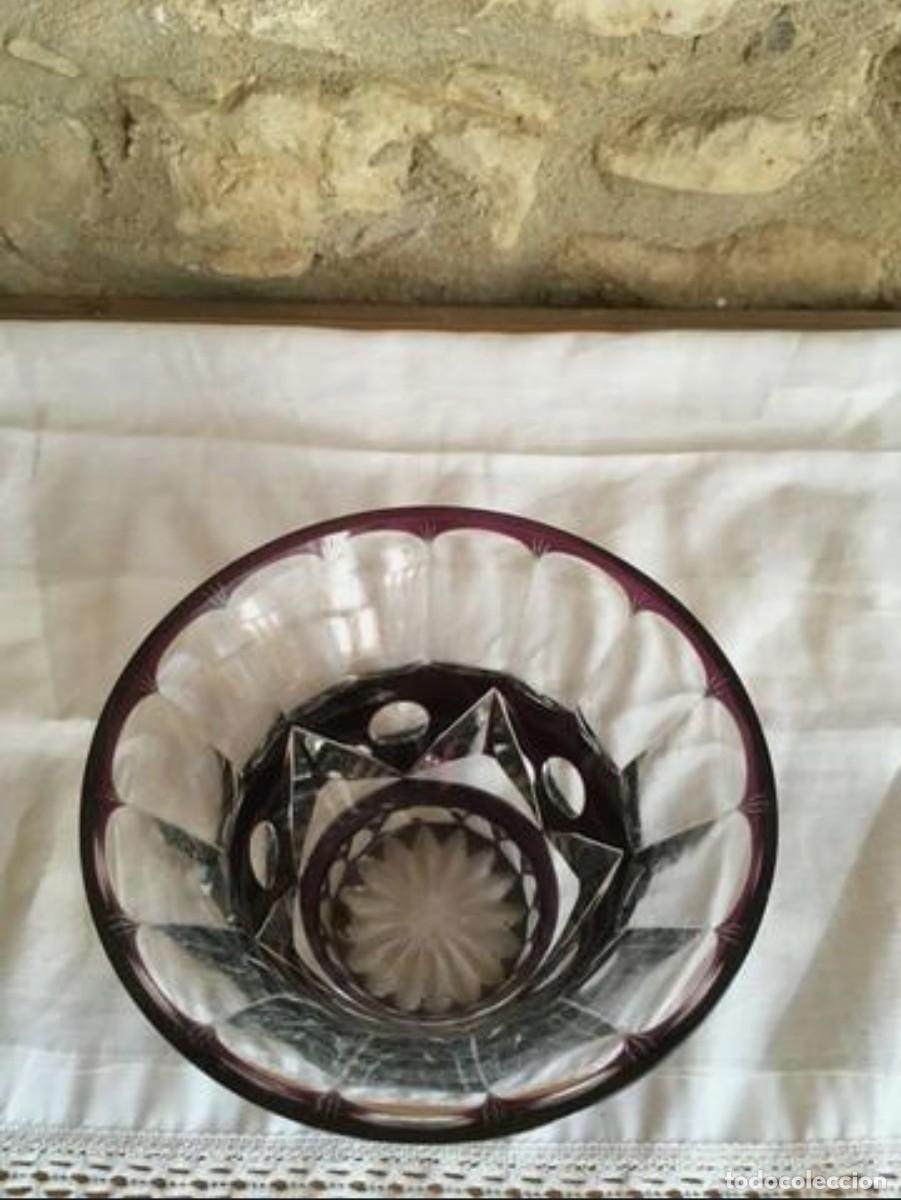 Antig&uuml;edades: CENTRO DE MESA DE CRISTAL TALLADO - Foto 2