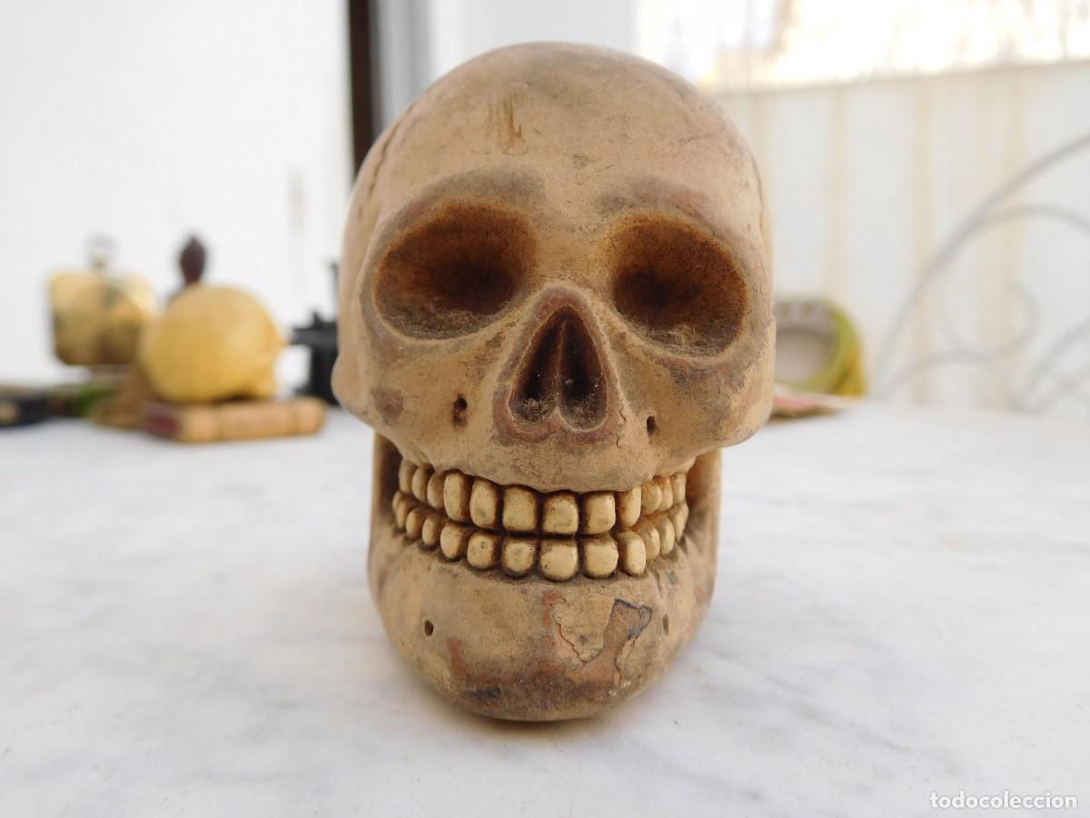 Antig&uuml;edades: Calavera antigua de barro - Foto 2