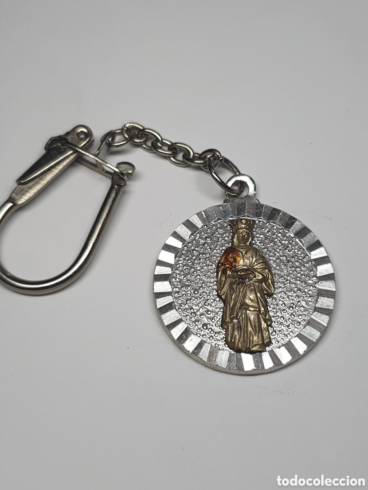Antig&uuml;edades: Llavero aluminio religioso. (L23) - Foto 1