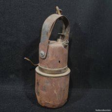 Antigüedades: ANTIGUA LUZ LAMPARA DE CARBURO PARA MINERO - 20 CM / CAA 22.331