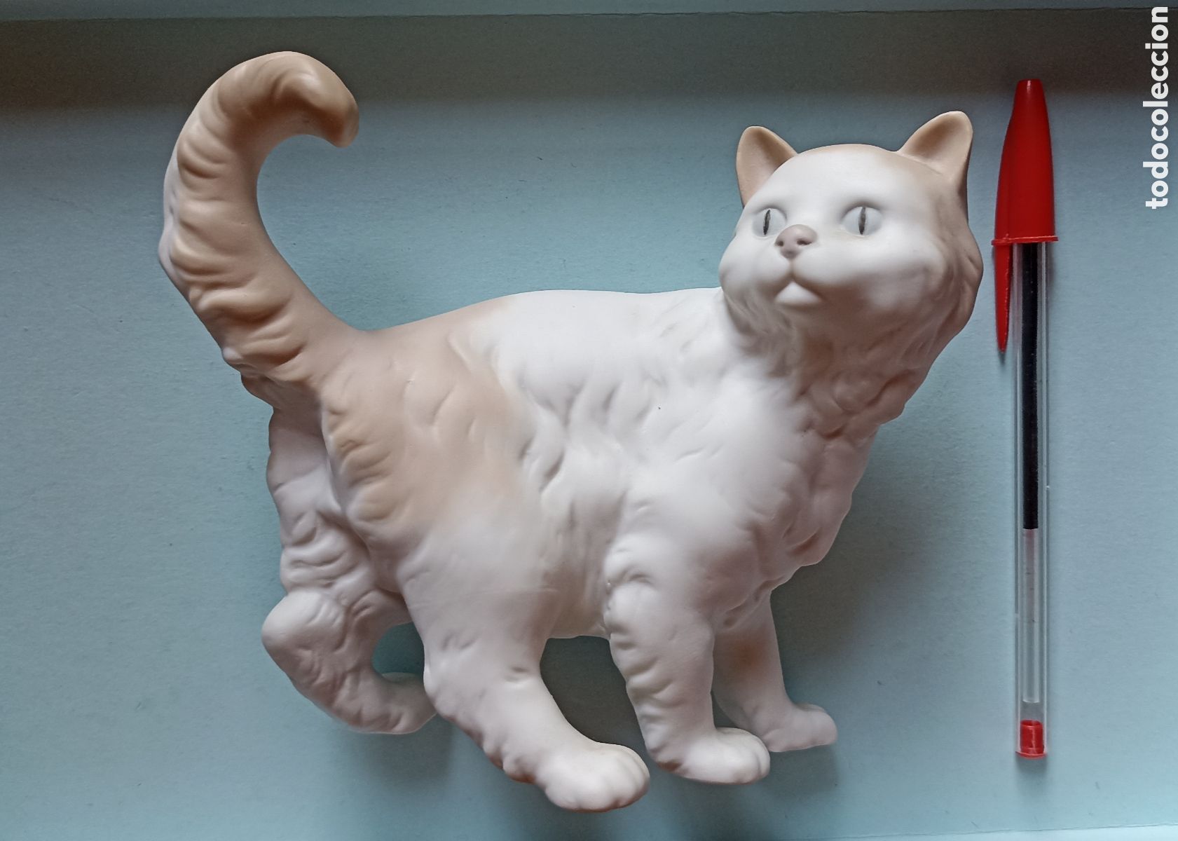 Antig&uuml;edades: Figura de Nao - Gato mate - Foto 3