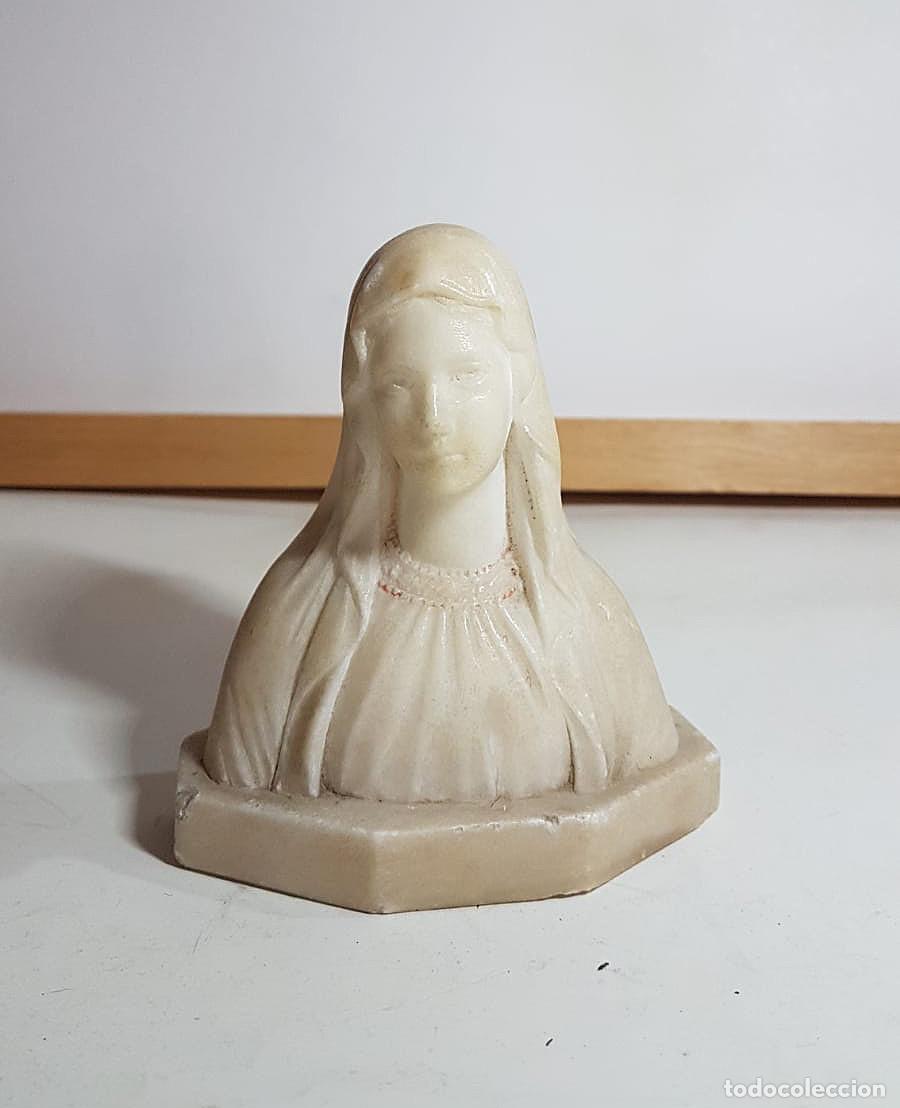 Antiquit&auml;ten: Busto Virgen de Lourdes Firmado Lapayre Principios s.XX