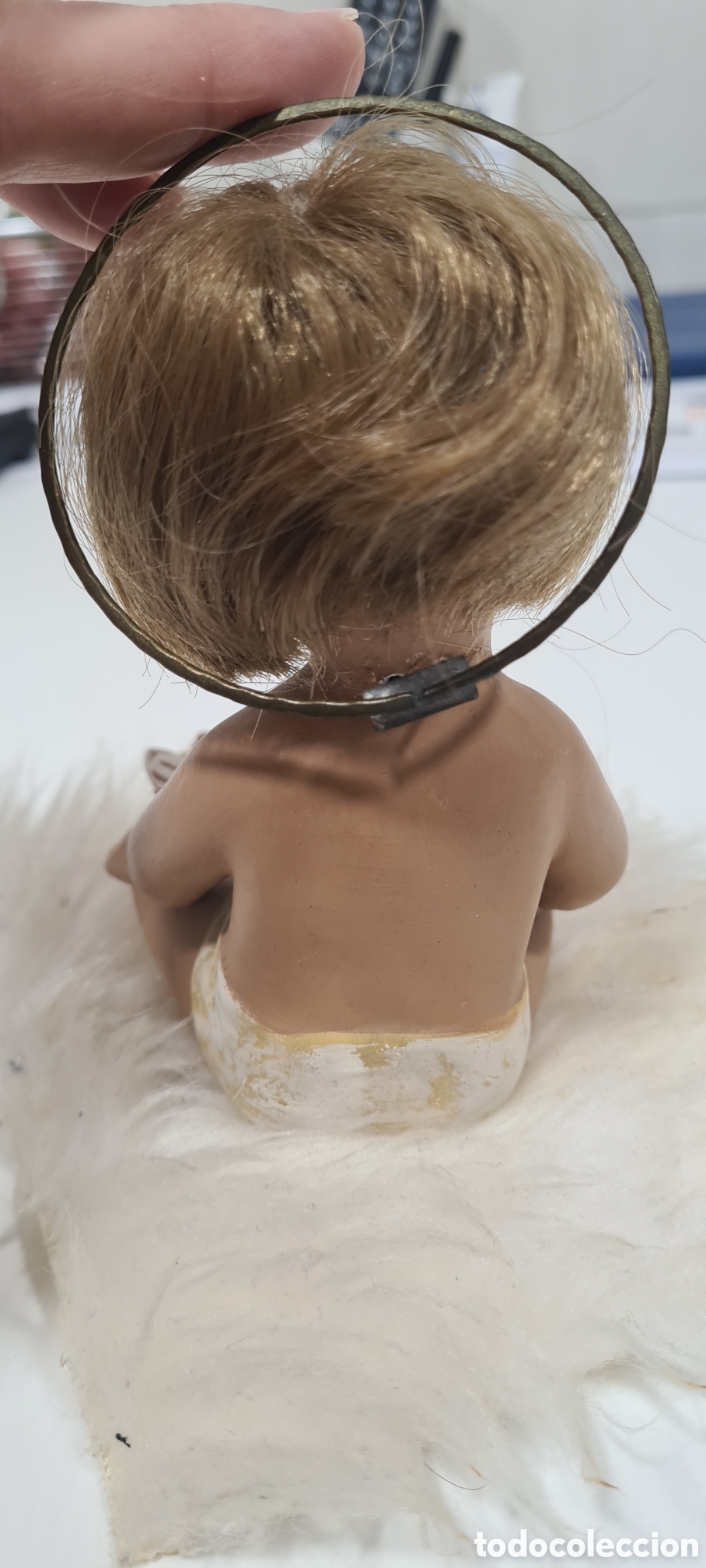 Antig&uuml;edades: Figura ni&ntilde;o Jes&uacute;s - Foto 4