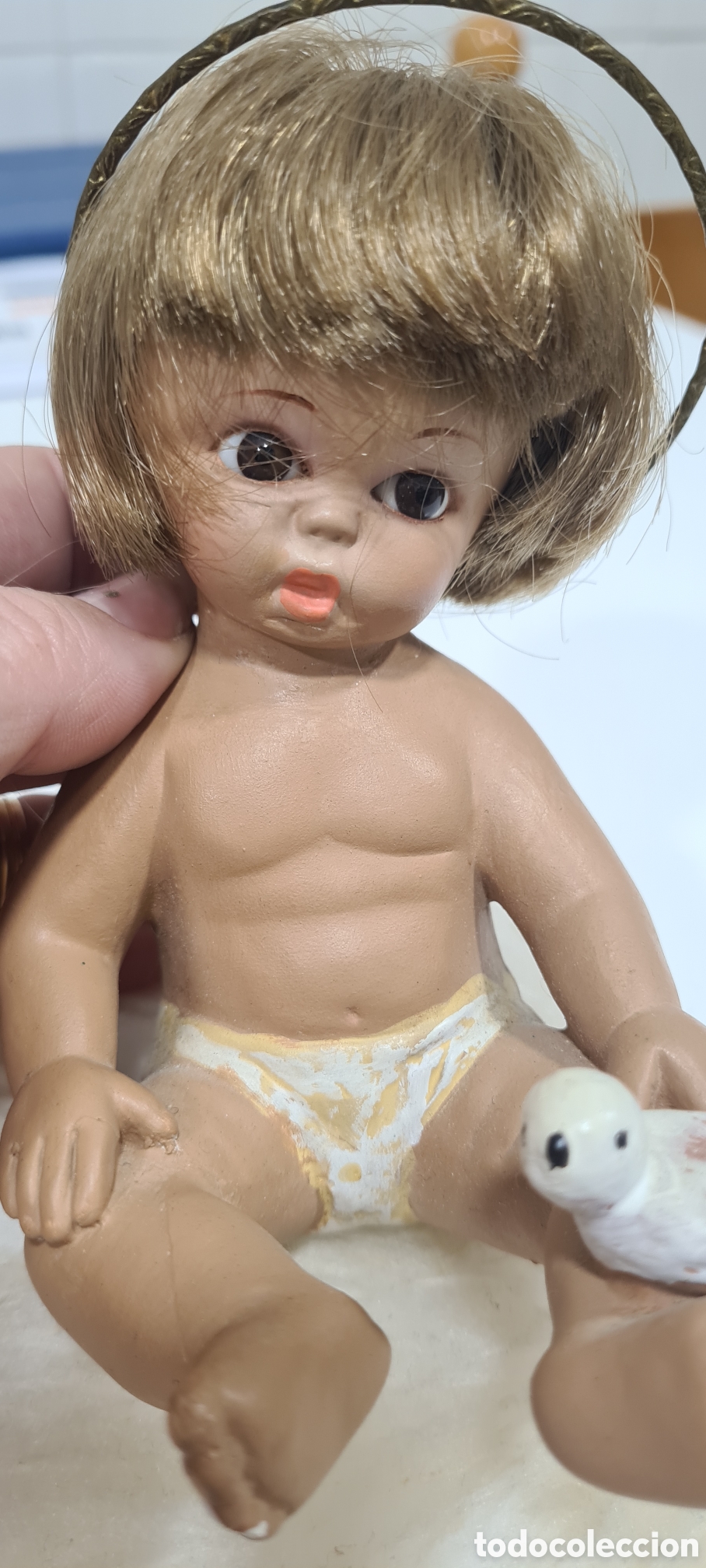 Antig&uuml;edades: Figura ni&ntilde;o Jes&uacute;s - Foto 5