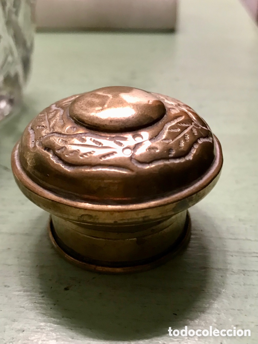 Antig&uuml;edades: Botella de Tocador cristal de Roca s.XIX - Foto 5