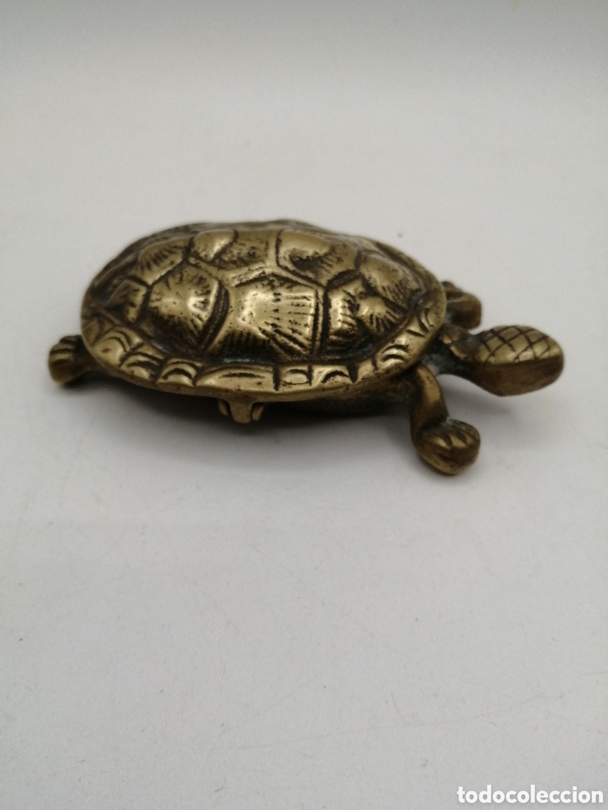 Antig&uuml;edades: Antigua caja bronce. Tortuga - Foto 4