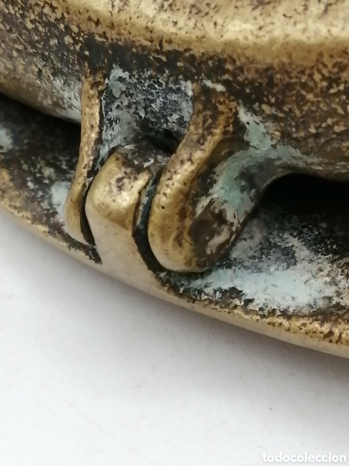 Antig&uuml;edades: Antigua caja bronce. Tortuga - Foto 7