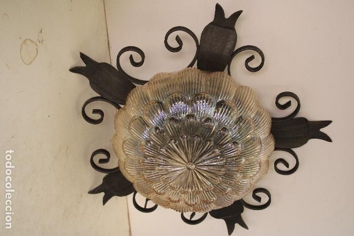 Oggetti Antichi: lampara de techo de forja