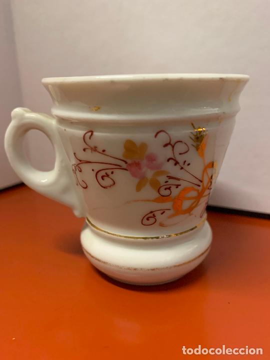 Oggetti Antichi: Antiguo pocillo s.XIX preciosa decoracion. 6,5cms altura x 6cm diametro