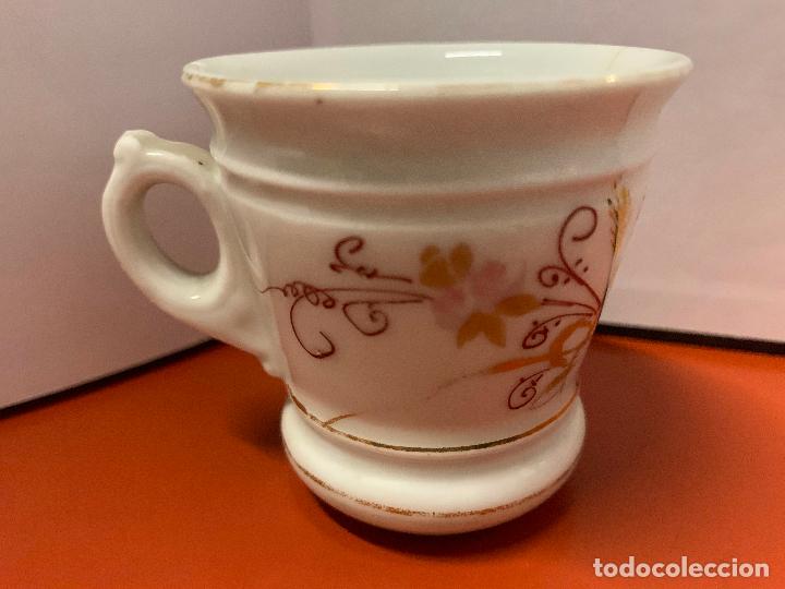 Oggetti Antichi: Antiguo pocillo s.XIX preciosa decoracion. 6,5cms altura x 6cm diametro