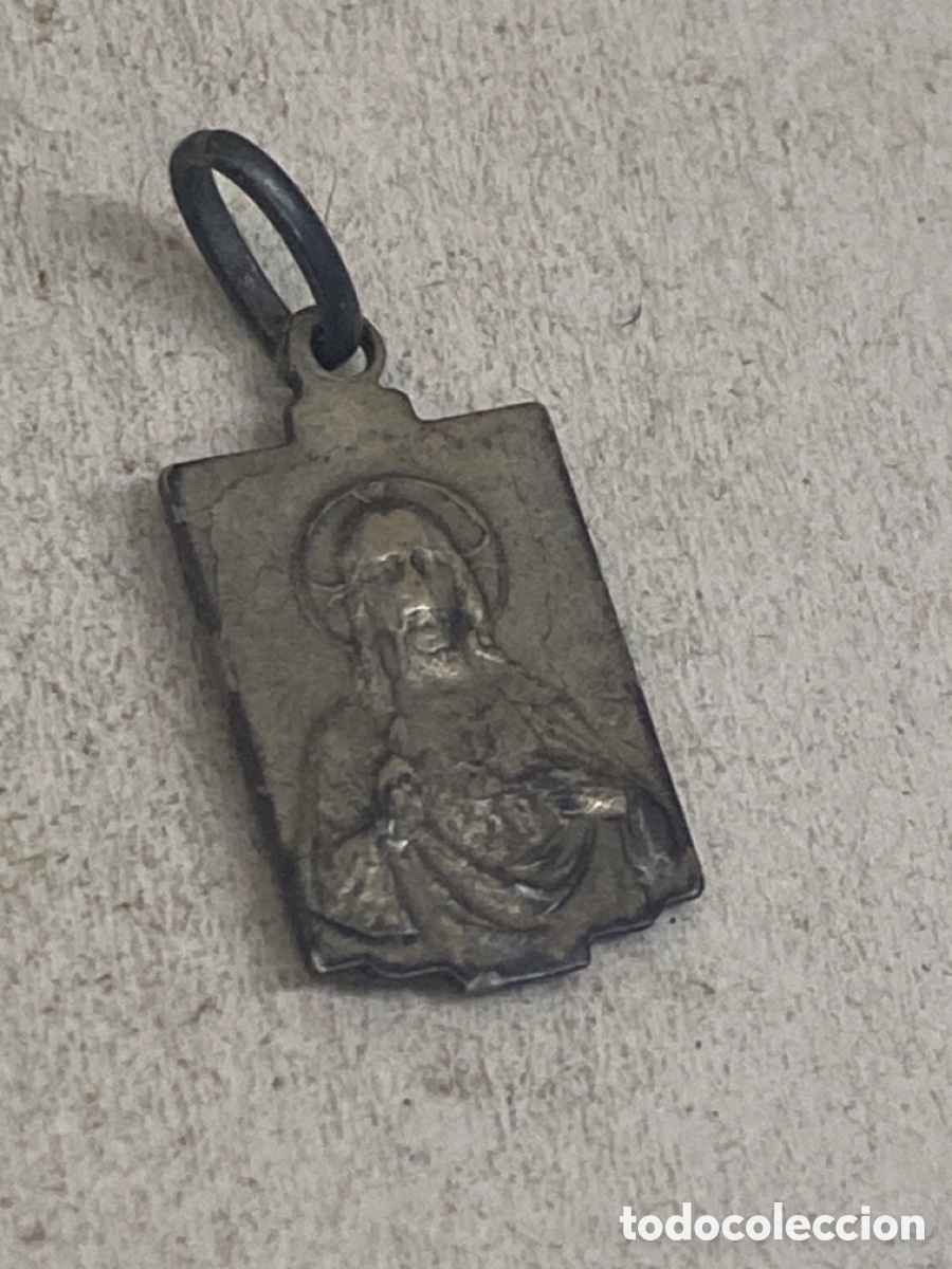 Antig&uuml;edades: Medalla de plata religiosa - Foto 2