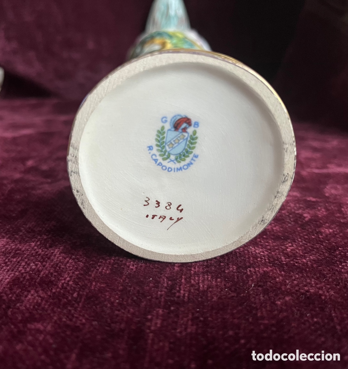 Antig&uuml;edades: Bonita Jarra Capodimonte - Foto 3