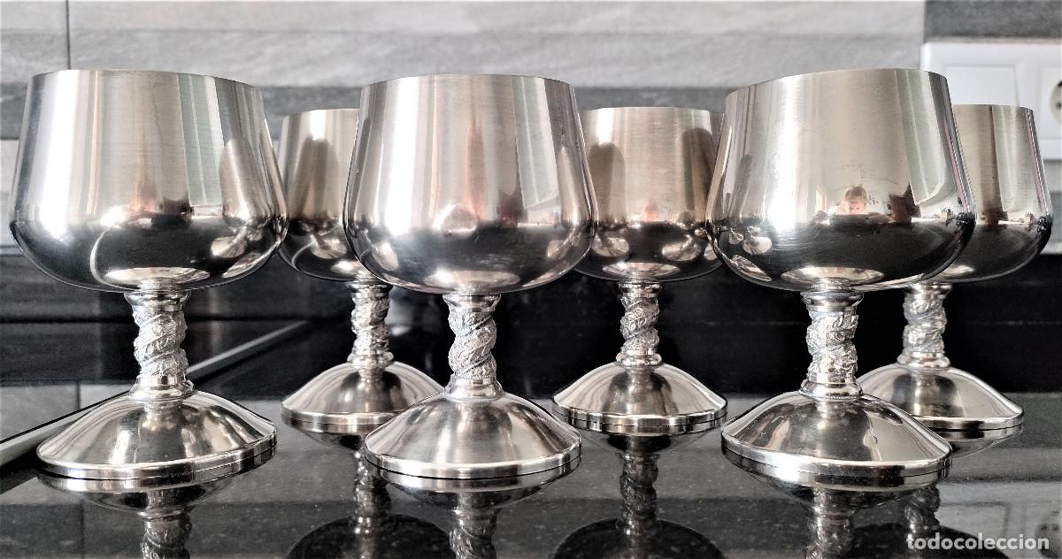 Antig&uuml;edades: 6 copas silver plated de Roma, S.L. E.S. - Foto 1