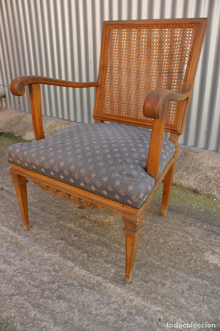 Antig&uuml;edades: sillon de rejilla - Foto 4