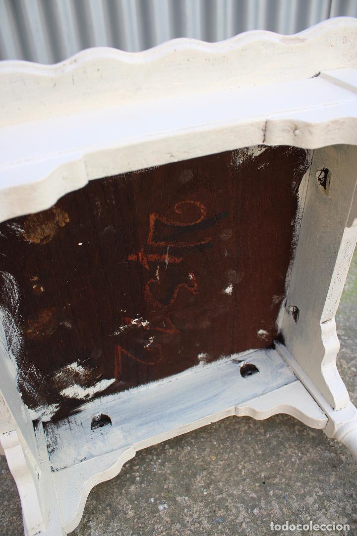 Antig&uuml;edades: mesa auxiliar de roble - Foto 4