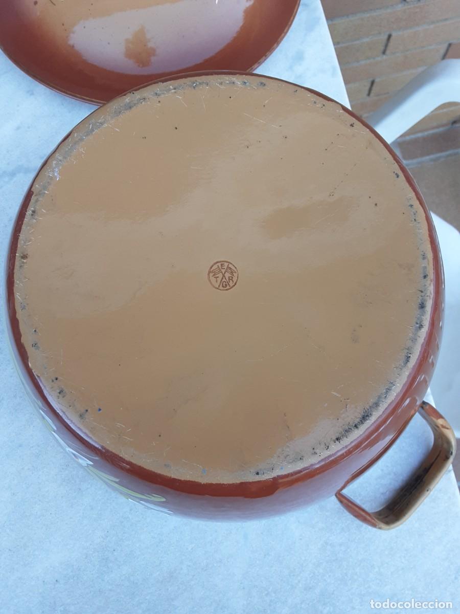Antig&uuml;edades: Sopera francesa antigua de hierro esmaltado - Foto 8