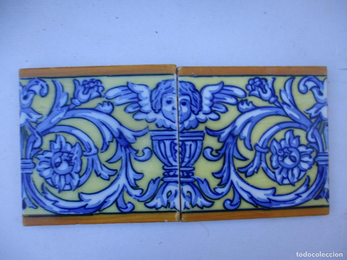 Antig&uuml;edades: Pareja de azulejos antiguos - Foto 1