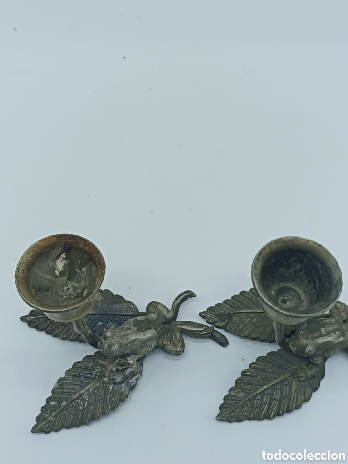 Antig&uuml;edades: Candelabros ranas muy graciosos - Foto 9