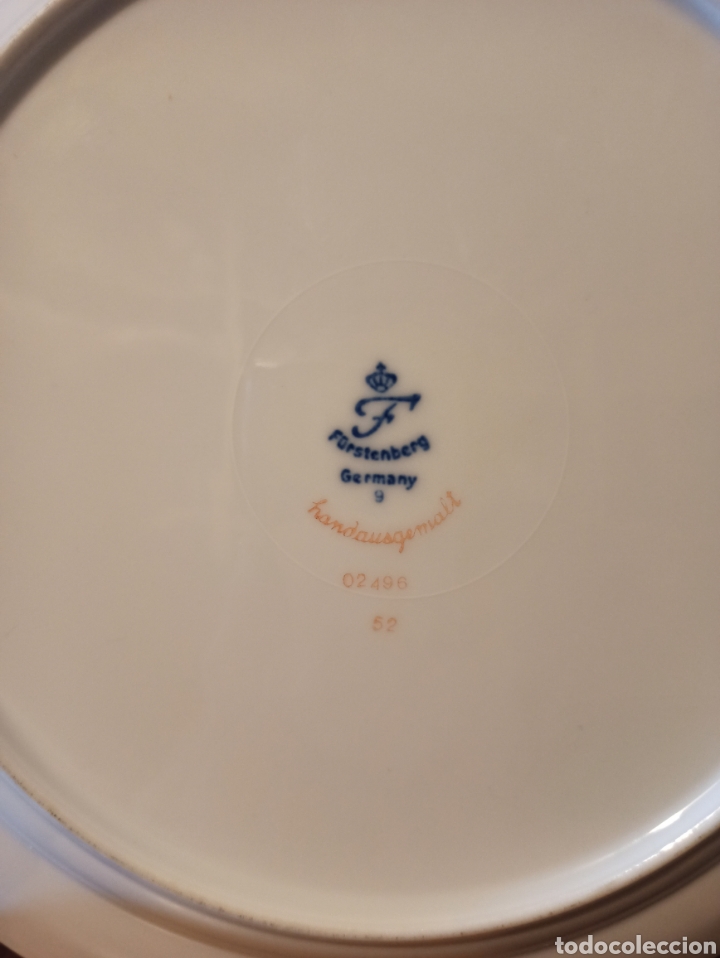 Antig&uuml;edades: Plato porcelana Furstenberg - Foto 2