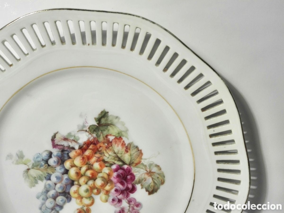 Antig&uuml;edades: PLATO PORCELANA CALADA - Foto 3