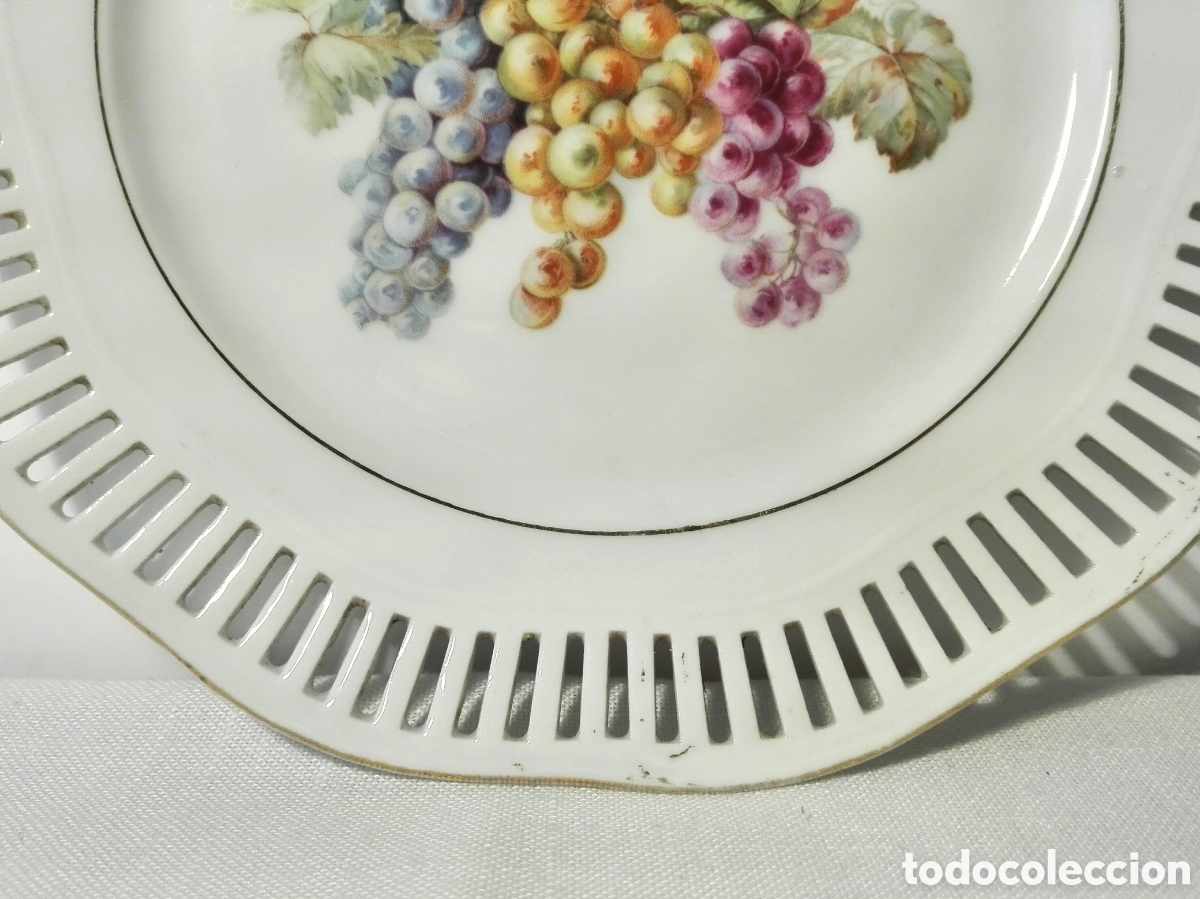 Antig&uuml;edades: PLATO PORCELANA CALADA - Foto 4