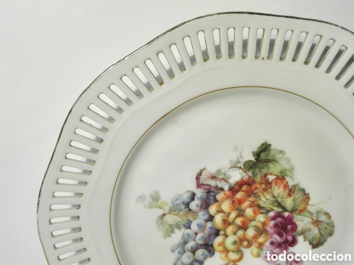 Antig&uuml;edades: PLATO PORCELANA CALADA - Foto 5