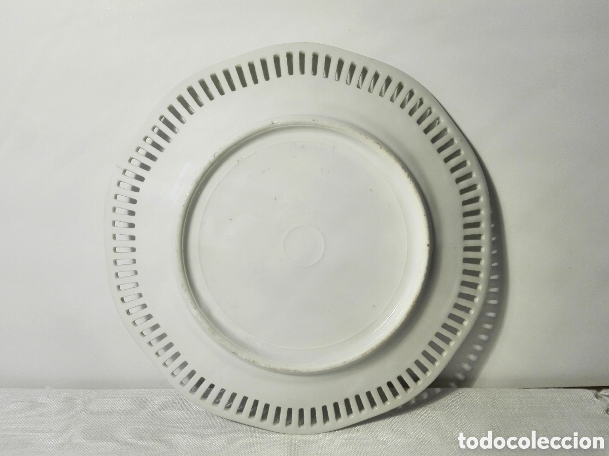 Antig&uuml;edades: PLATO PORCELANA CALADA - Foto 6