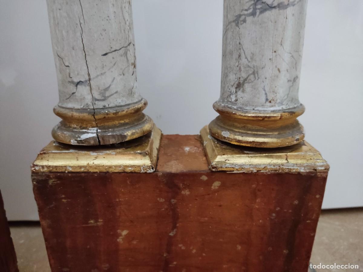 Antig&uuml;edades: CUATRO COLUMNAS DE RETABLO DEL SIGLO XIX - Foto 6