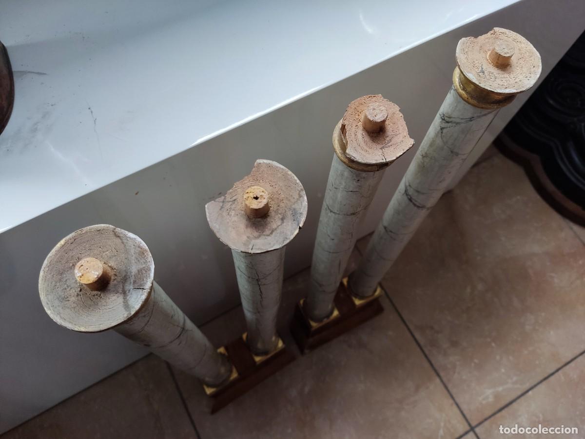 Antig&uuml;edades: CUATRO COLUMNAS DE RETABLO DEL SIGLO XIX - Foto 12