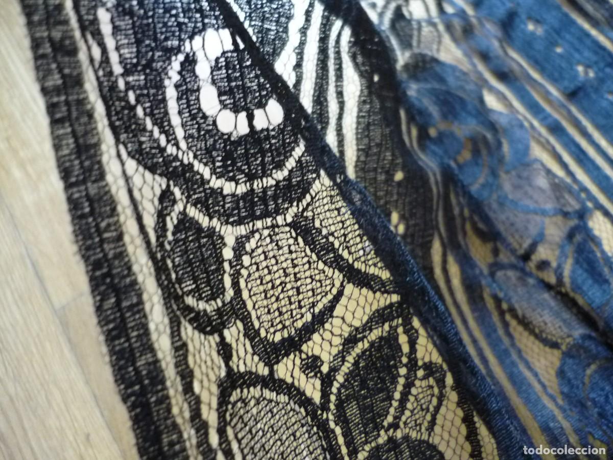 Antig&uuml;edades: Mantilla negra rectangular 36 x 163 cent&iacute;metros - Foto 8
