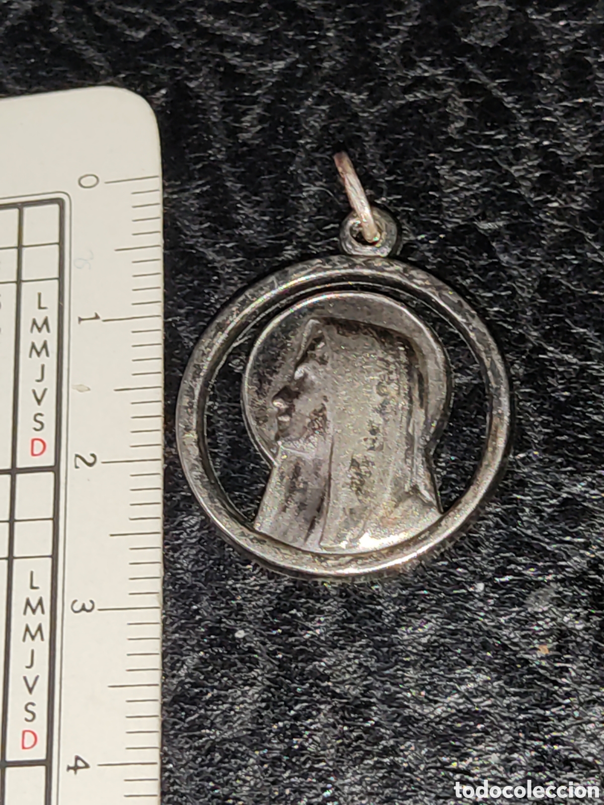 Antig&uuml;edades: Medalla virgen de Lourdes. - Foto 1