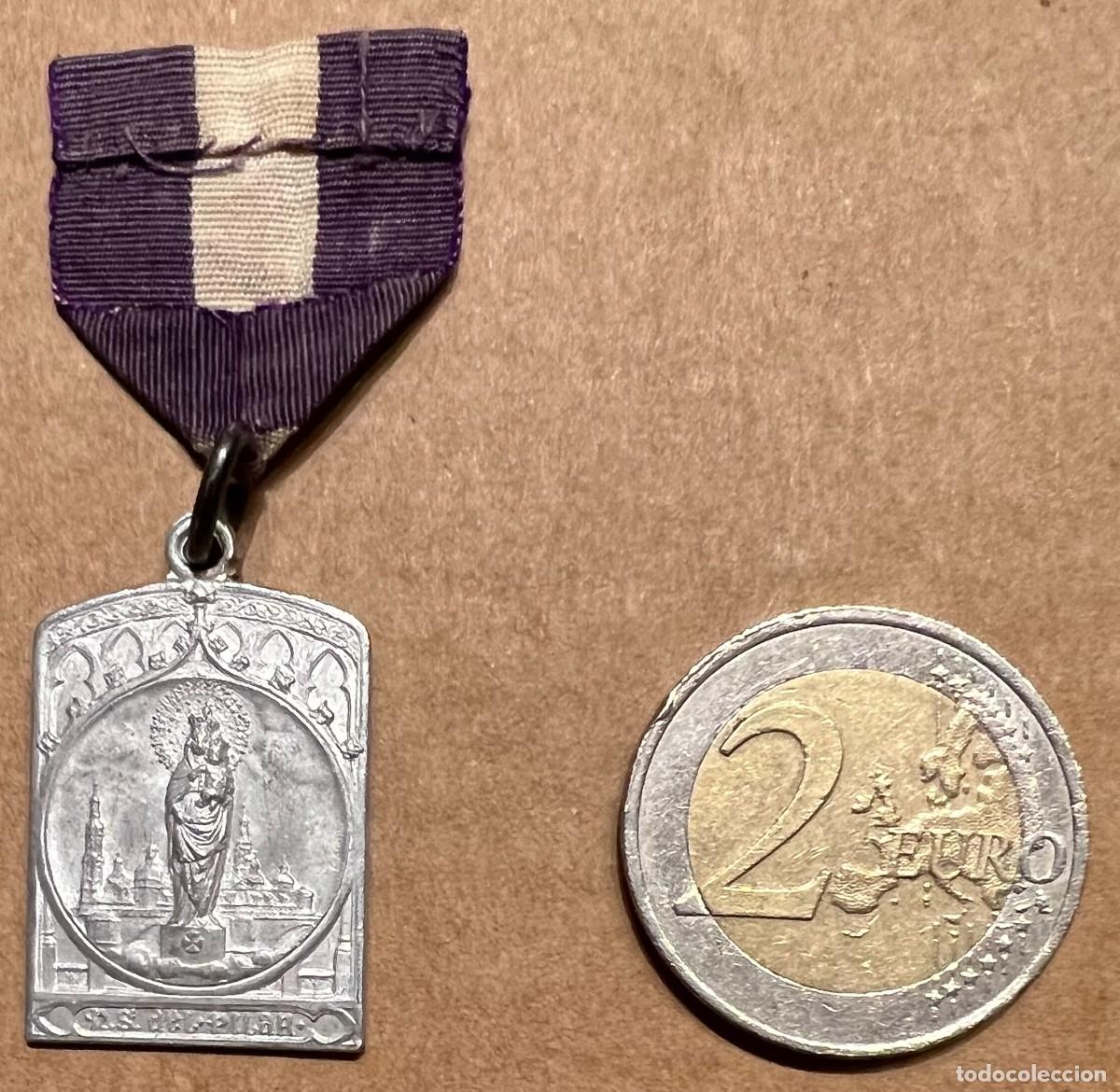 Antig&uuml;edades: Medalla Religiosa de La Virgen del Pilar - Foto 1
