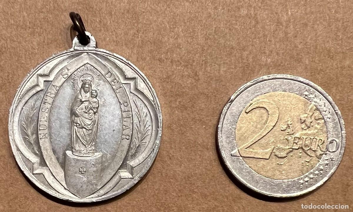 Antig&uuml;edades: Medalla Religiosa de La Virgen del Pilar - Foto 1