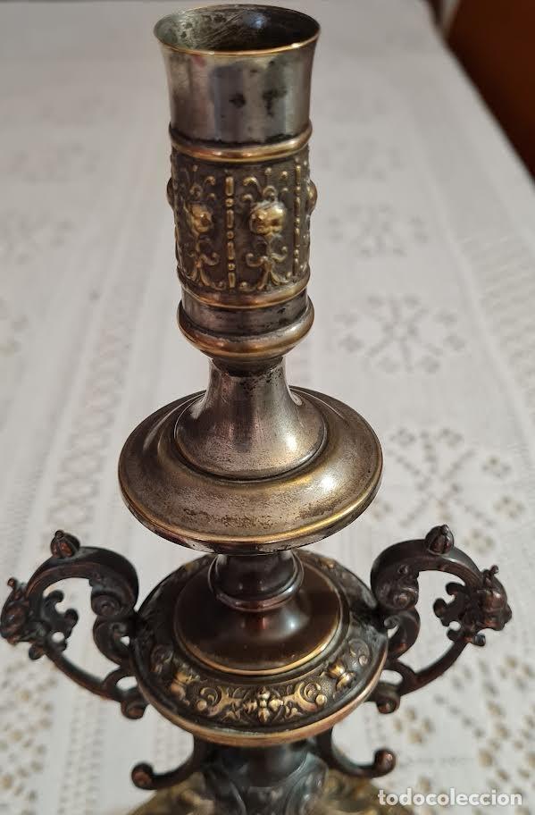 Antig&uuml;edades: CANDELABRO BARROCO SIGLO XIX - - Foto 2