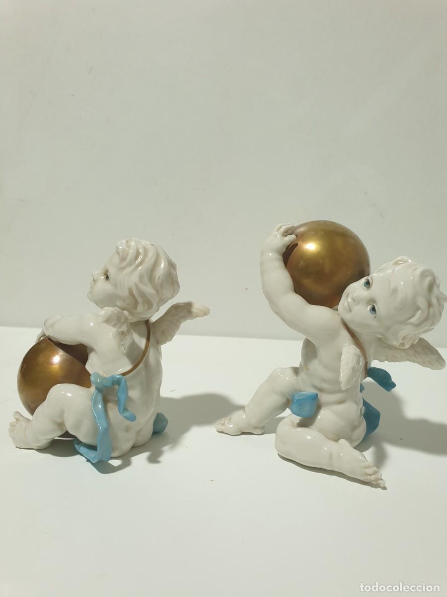 Antig&uuml;edades: Angeles porcelana - Foto 2