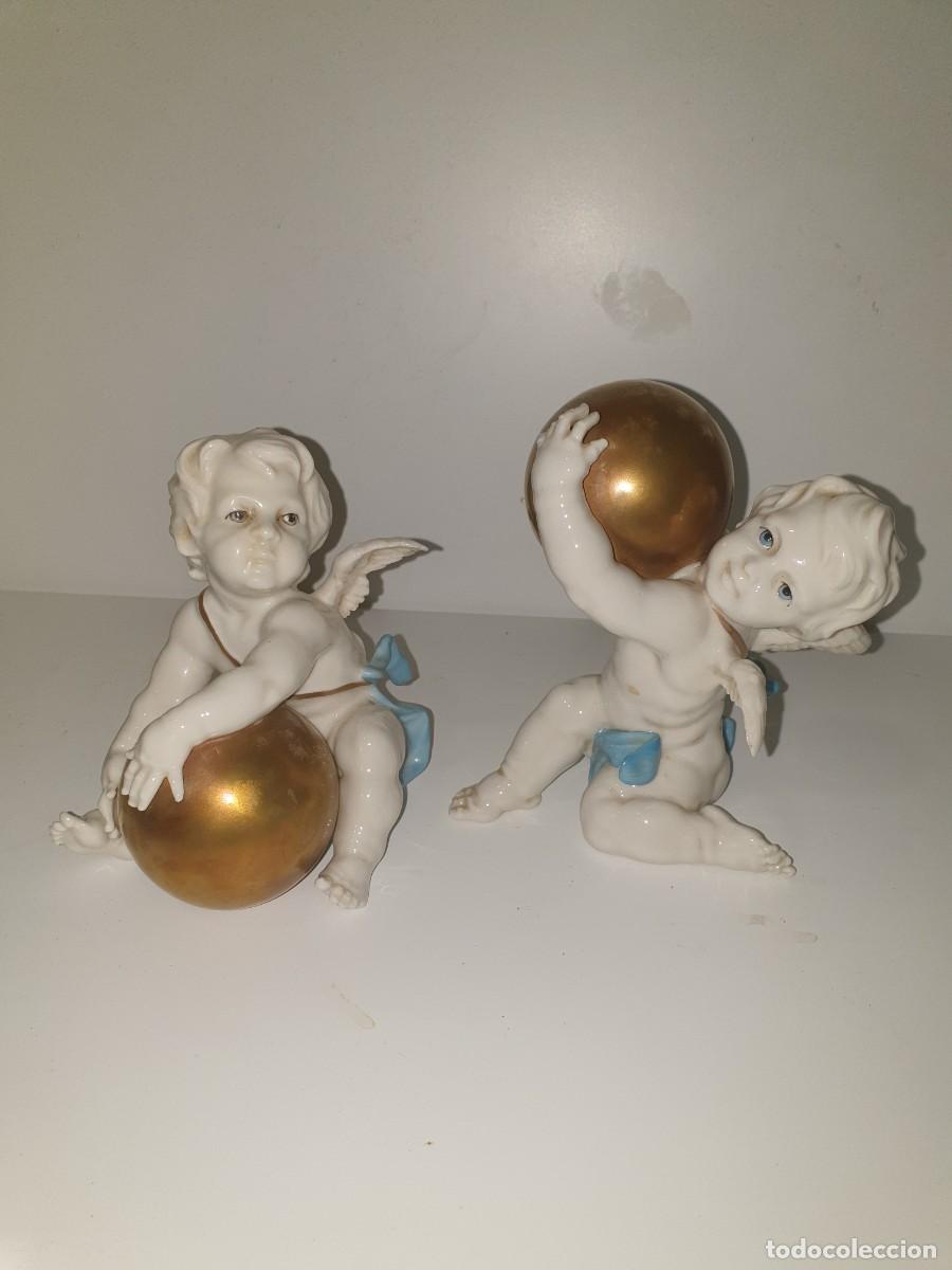 Antig&uuml;edades: Angeles porcelana - Foto 5
