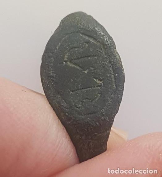 Antig&uuml;edades: RARO ANILLO ROMANO.BRONCE.SIGLO II-IV DC