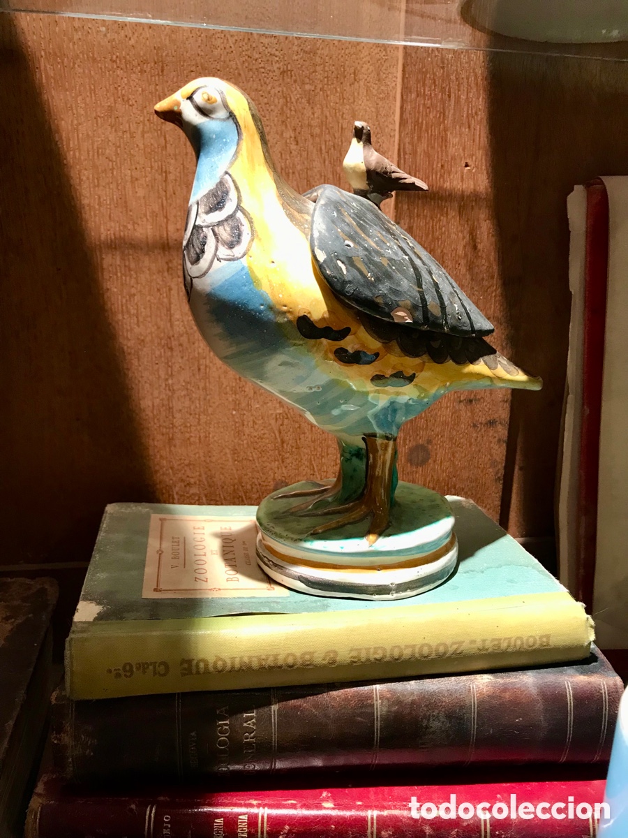 Antig&uuml;edades: Loza Alcora Codorniz Salsera s.XIX - Foto 3