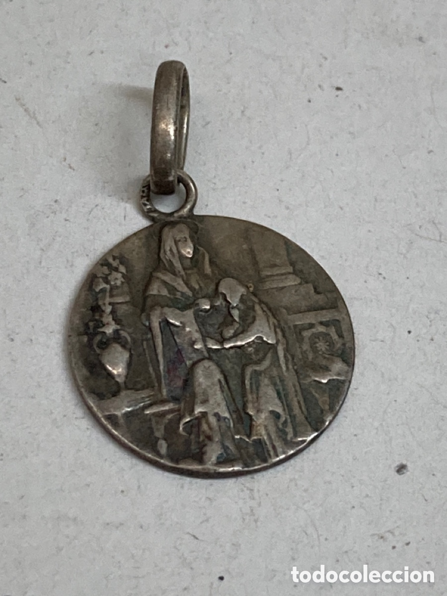 Antig&uuml;edades: Medalla de plata religiosa - Foto 1