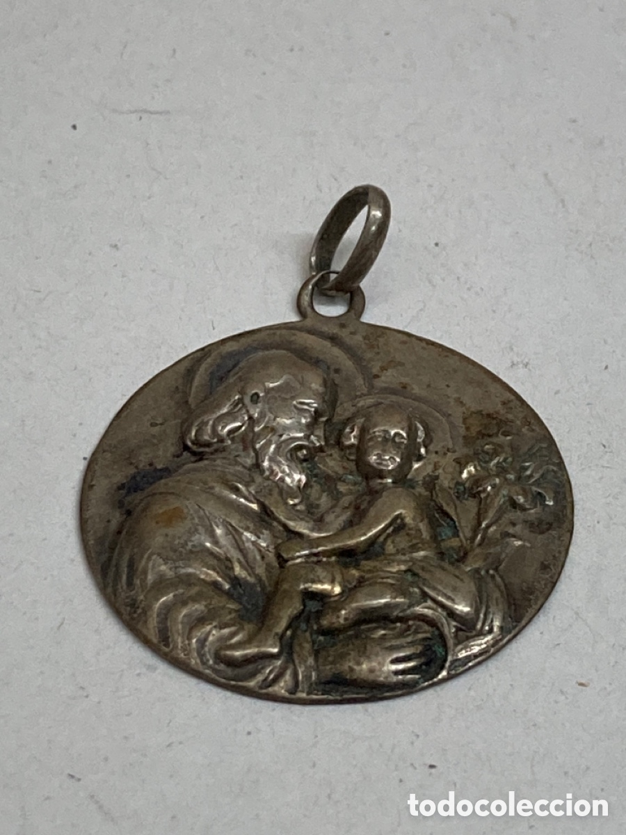 Antig&uuml;edades: Medalla de plata religiosa - Foto 1